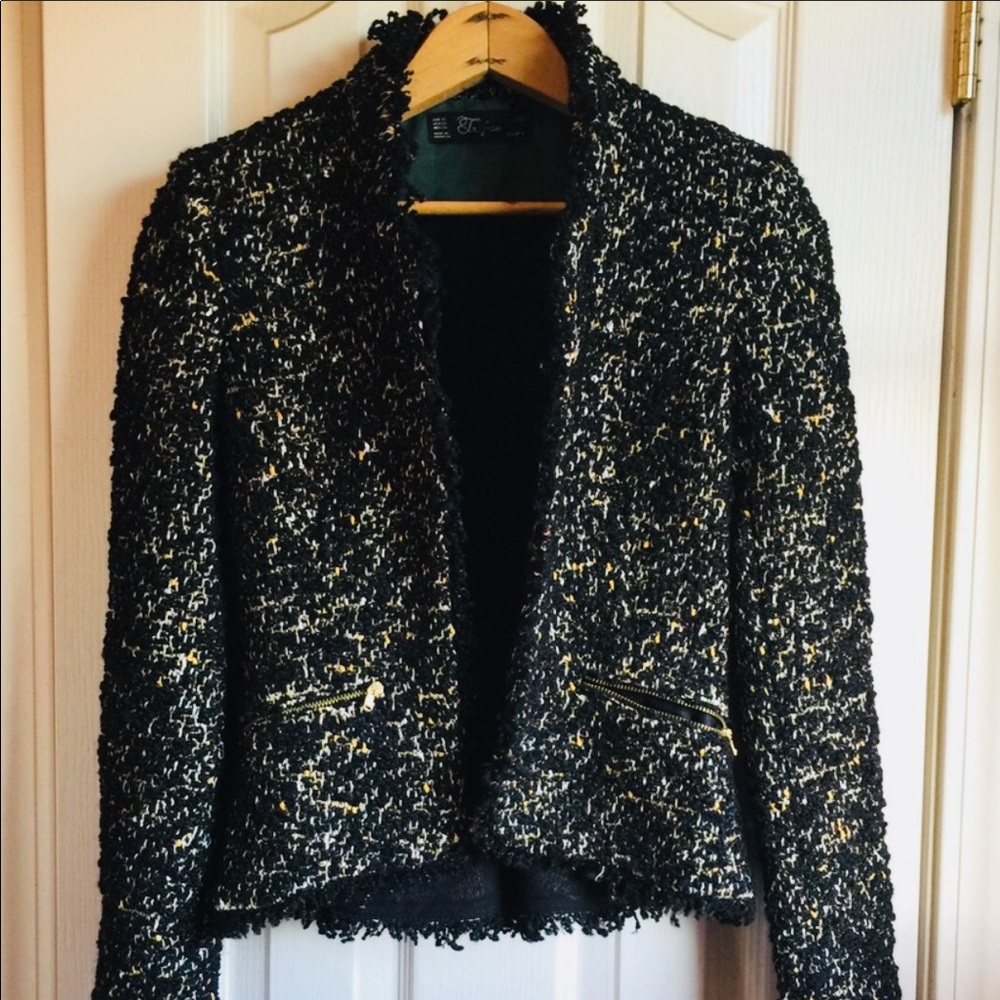 ZARA tweed blazer in excellent condition size XS